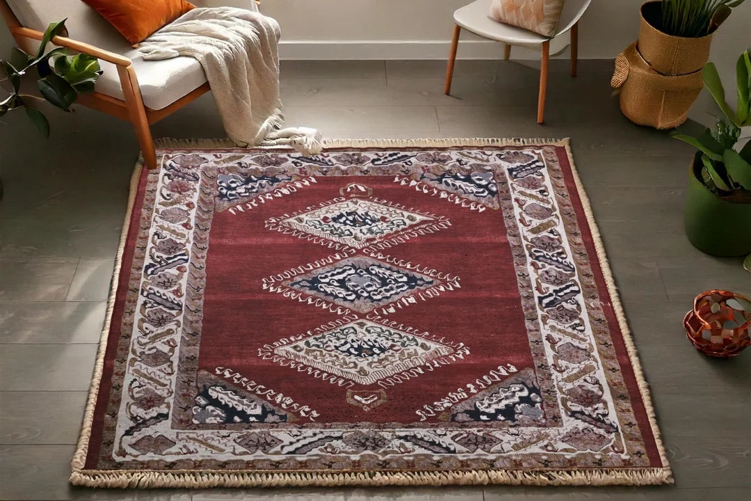 The Classic Ruby Chenille Cotton Rug