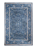 Indigo Bloom Chenille Rug