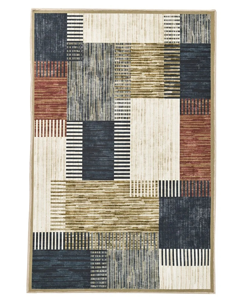 Serene Patchwork Chenille Rug