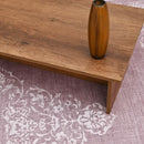 The Dusty Rose Medallion Chenille Rug
