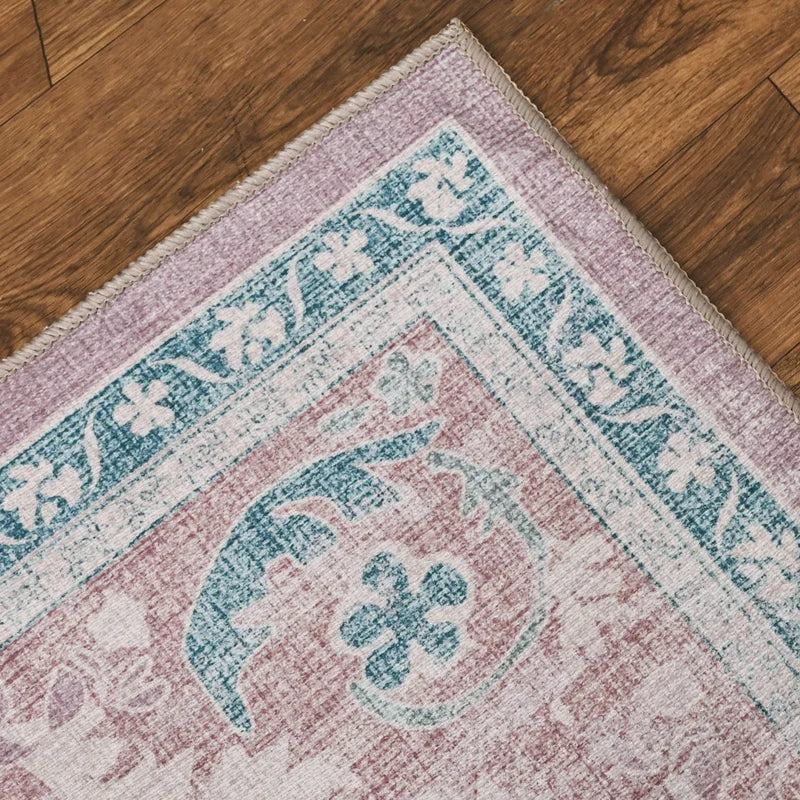 The Mint Bouquet Chenille Rug