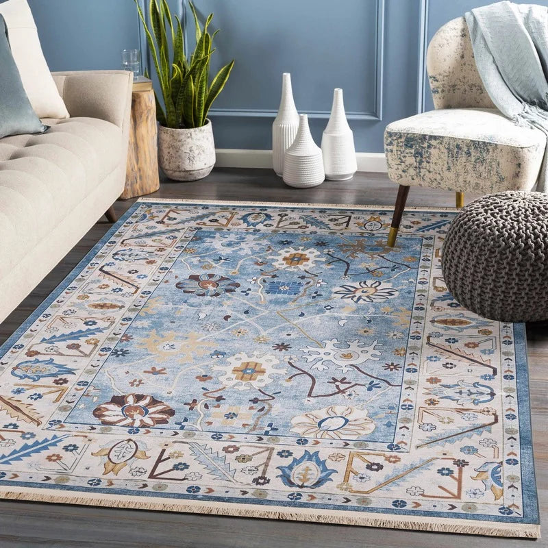 Creamy Floral Classic Rug