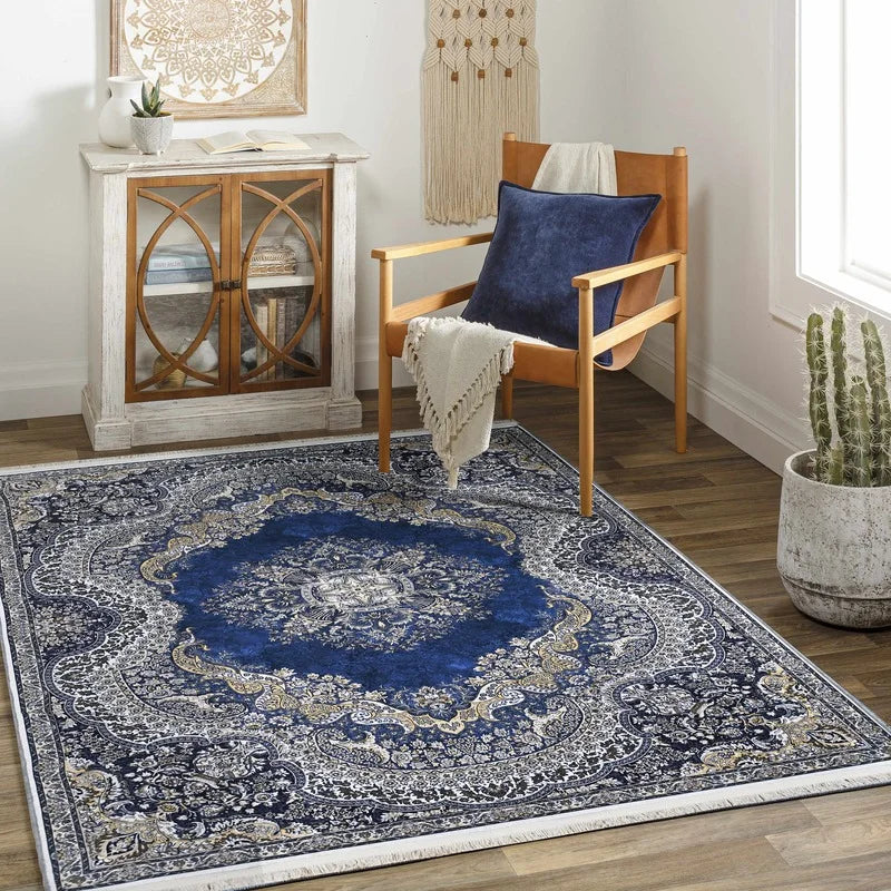 Kashany Blue Premium Velvet Rug
