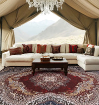 Kashany Red Foldable Rug 