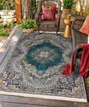 Kashany Green Foldable Rug 