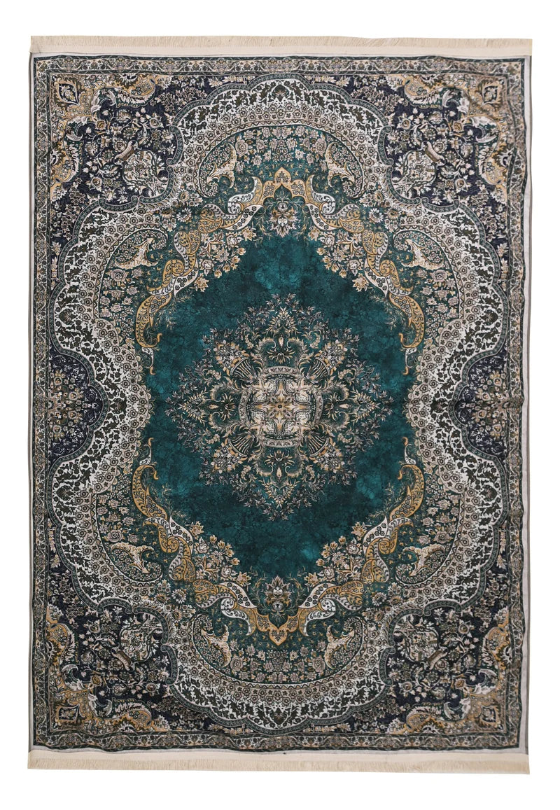 Kashany Green Foldable Rug