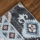 Batik Geo Patchwork Chenille Rug 