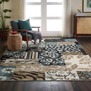 Ista Patchwork Chenille Cotton Rug 