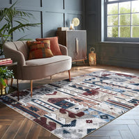 Wecon Patchwork Chenille Cotton Rug 