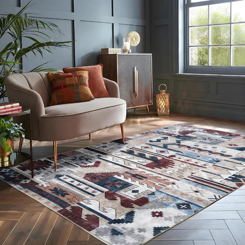 Wecon Patchwork Chenille Cotton Rug