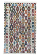 Afghan Printed Kilim Area Rug 