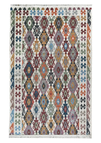 Afghan Printed Kilim Area Rug 