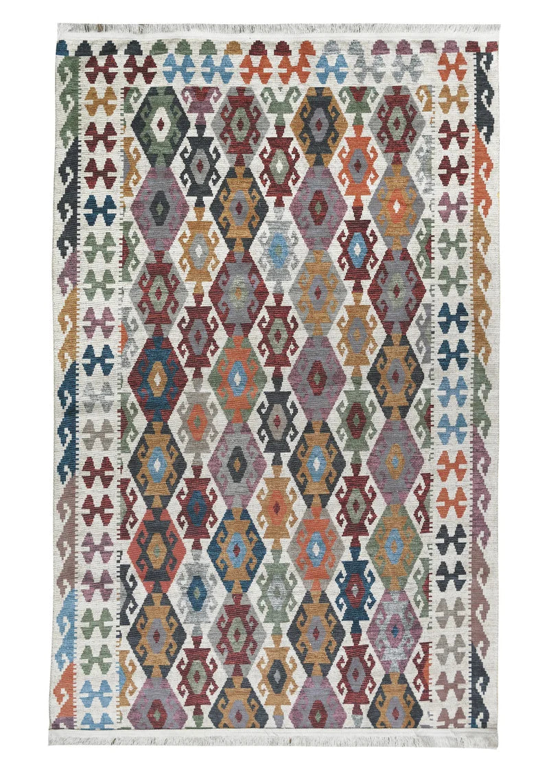 Afghan Printed Kilim Area Rug