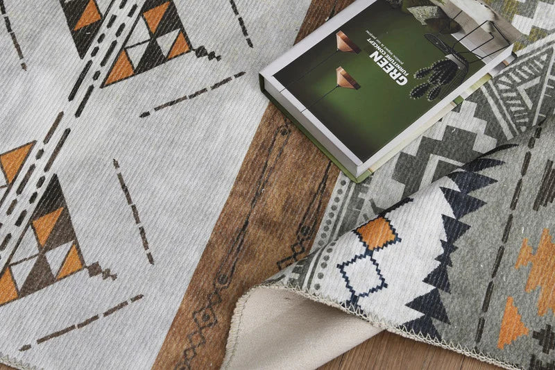 Casavani Printed Kilim Area Rug 