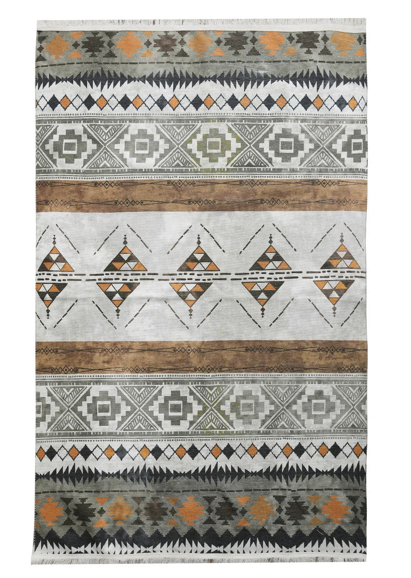 Casavani Printed Kilim Area Rug