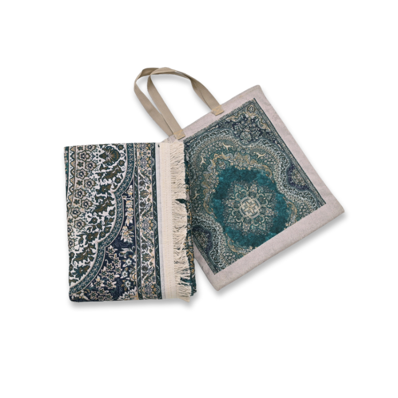 Kashany Green Foldable Rug