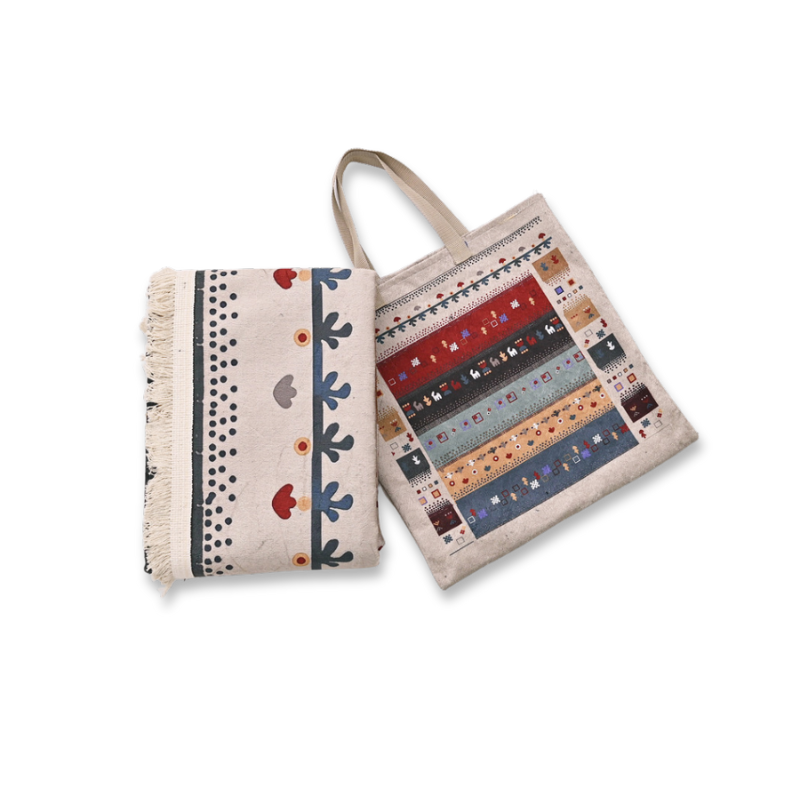 Bohemian Tribal Foldable Rug